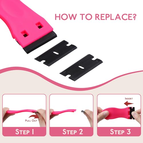 Image of WENNALIFE Tape-in Extension Adhesive Remover Scraper Kit with Plastic Blade
