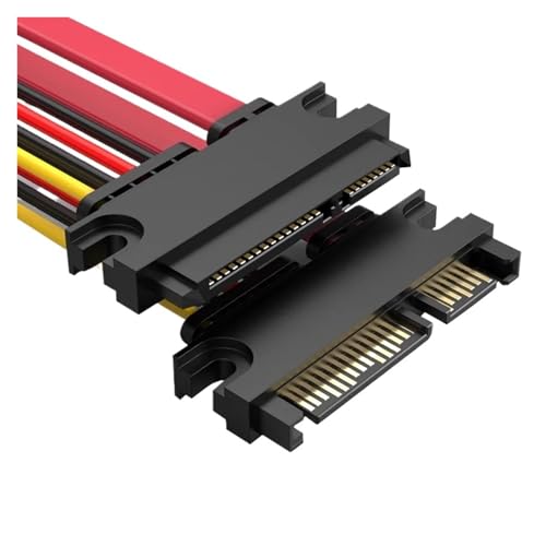 Cable Extensor SATA 3 22 Pin Macho a Hembra 30 cm