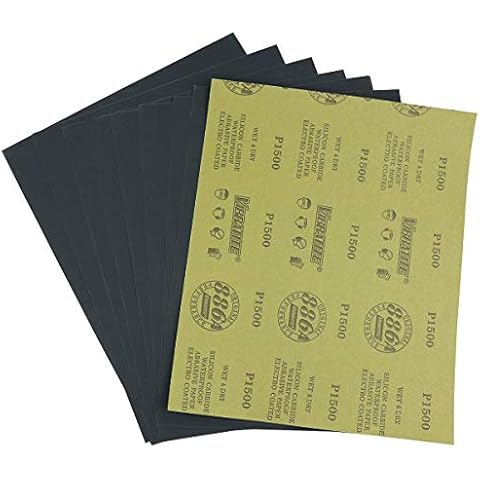 MAXMAN 1500 Grit Sandpaper Sheets for Polishing Cover