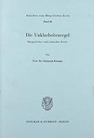 Die Unklarheitenregel: Burgerliches Und Romisches Recht 3428054245 Book Cover