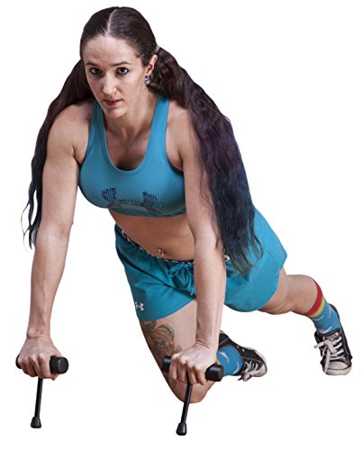 Ohio Fitness Garage Hardest Pushup Advanced t Grip Isometric Stabilizer Power Push up Bar with Handle to Increase Parallel bodyweight Neuro Strength