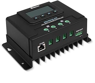 Renogy 40A 12V/24V Auto MPPT Solar Charge Controller with LCD Backlit Display w/ Temp Sensor Fit for Gel Sealed Flooded and Lithium Battery, Rover Elite 40A