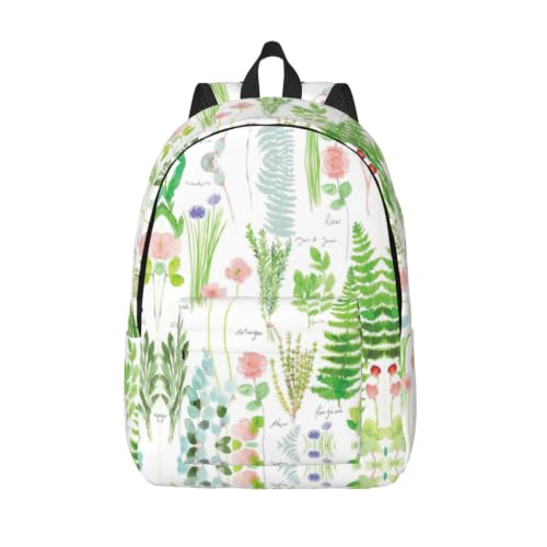 Mochila de lona CHAbu para libros negra de gran capacidad de estilo casual moda universidad