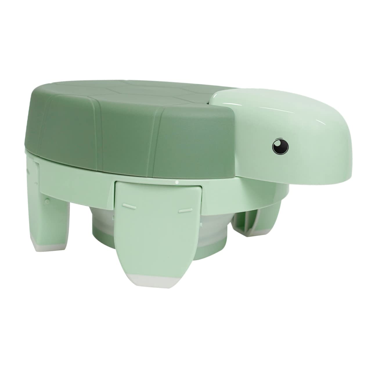 Pot d'apprentissage pliable KOMBIUDA vert plastique compact pour propreté nomade