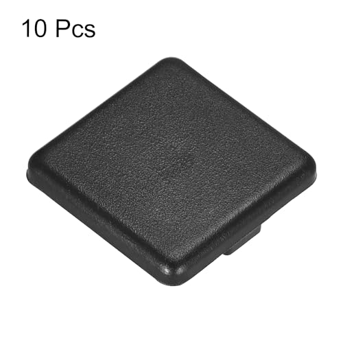 Image of uxcell 3030 EU Standard Profile End Cap, Plastic Square Aluminum Extrusion Plug for Trolley, Fish Tank Rack, Storage Rack, Black 30x30mm 10pcs