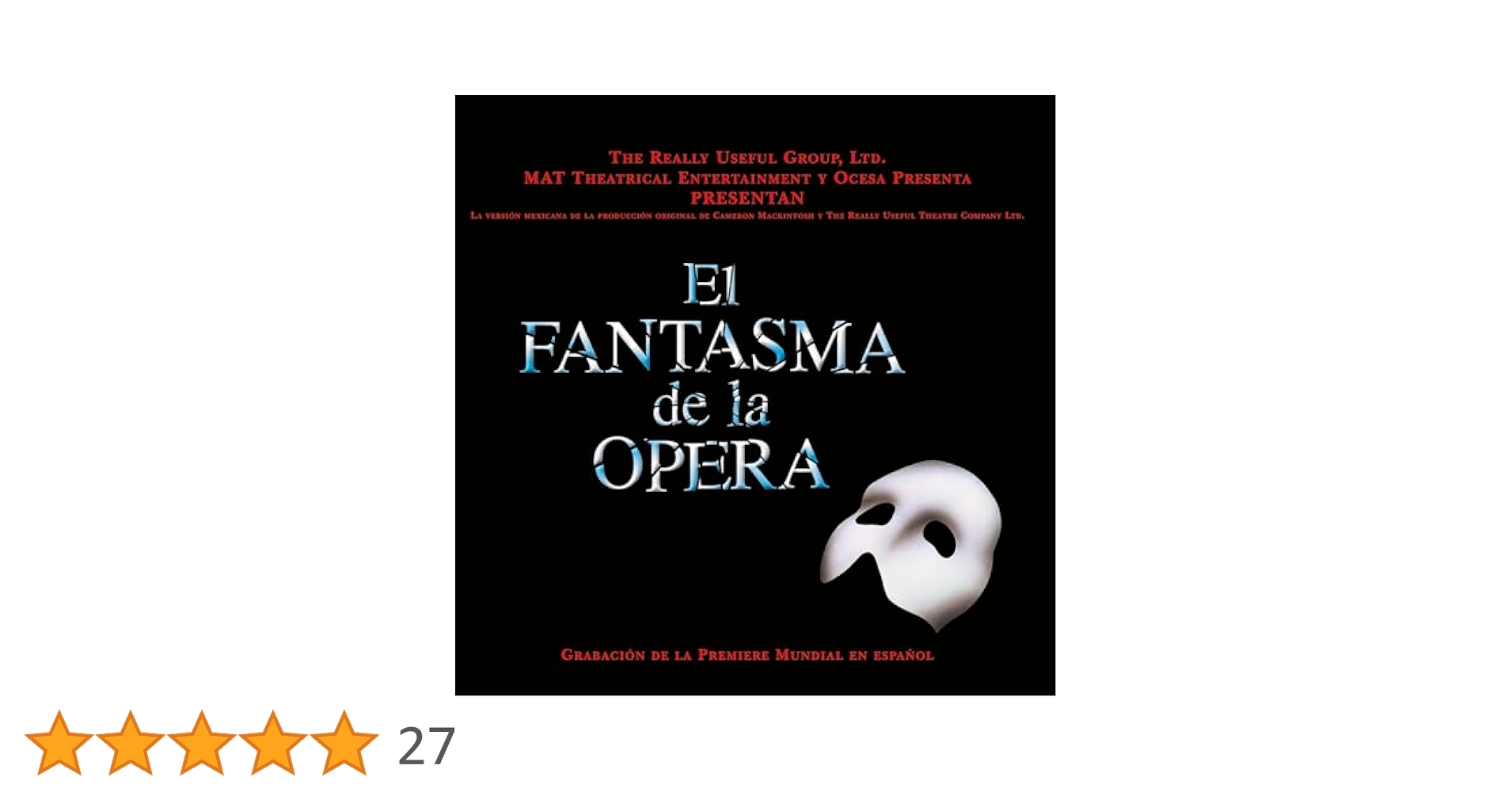 その他 Fantasma De La Opera Amazon.co.jp: Fantasma De La Opera / O.S.R.: Music