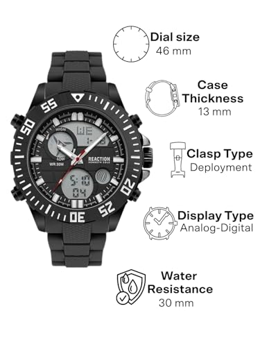 Image of Kenneth Cole Reaction Analog-Digital Black Dial Men's Watch-KRWGP2192201