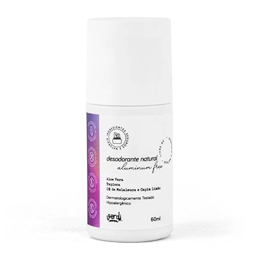 Verdi Natural Desodorante Natural Sem Alumínio - Sem Alumínio - Loção - Fragrância Suave Cítrico Refrescante