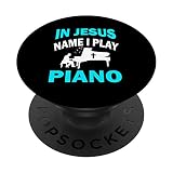 Au Nom De Jésus, Je Joue Du Piano PopSockets PopGrip Interchangeable