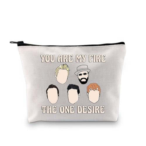 XYANFA Music Gift Makeup Bag Boy Group Fans Gift Music Lover Gifts Boy Group Inspired Gift Cosmetic Zipper Pouch Bag (Cotton, THE ONE DESIRE)