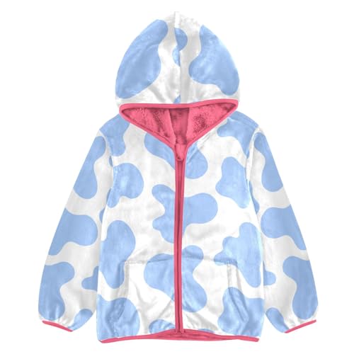 GuoChe Cow Blue Boy Fleece Jacket