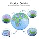 2 Stück Wasserball Aufblasbar,Globus Aufblasbar 16 Zoll,Wasserball Weltkugel,World Globe für Garten Strand Pool Wissenschaft Geographie Bildung