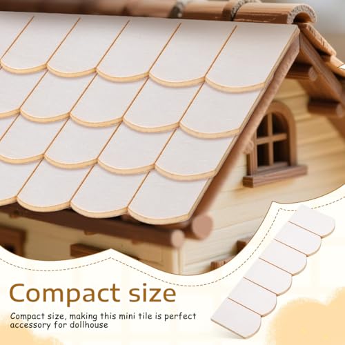 Tuiles de toit pour maison de poupée mini écailles micro paysage x24 - 7