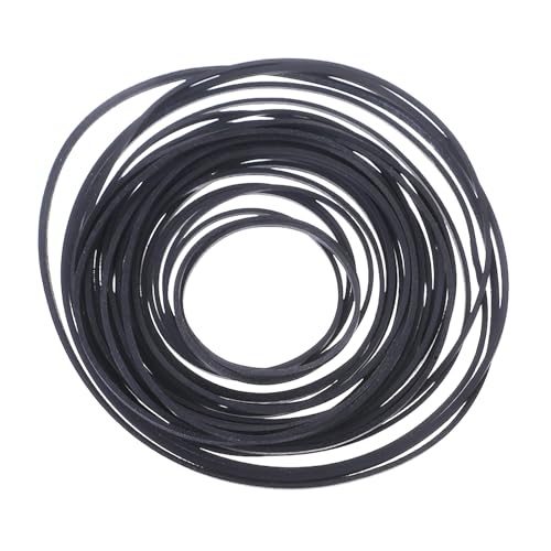 Whoasyst Cinturón ancho de goma para máquina de cinta, 40-190 mm, plegables, para grabadora, reproductor de música, 50/100 unidades, coleccionista auditivo