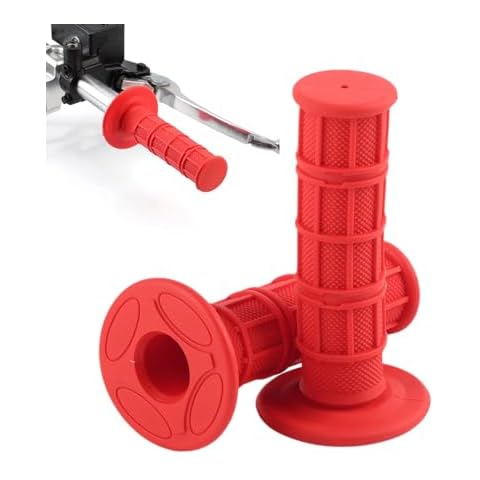 Red Motorcycle Handlebar Grips 7/8" Universal Cover