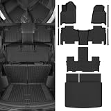NQOQN Custom Fit Floor Mats for Jeep Grand Wagoneer L 7 Seats 2026-2027
