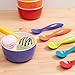 Bzyoo ColorPop Melamine Spoon Set – 6 Vibrant Colors, 100% Food-Safe, Dishwasher Safe, BPA-Free, Minimal Design – Perfect for Desserts, Meals, and Party Gatherings