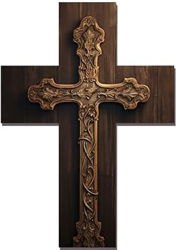 Wooden Crucifix Wooden Catholic Cross Jesus Christ Wooden Cross Home Decor Christian Wedding Party Living Meditation Decor