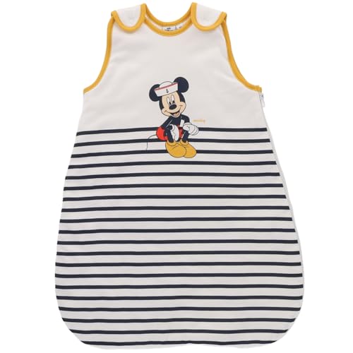 Disney - Gigoteuse bébé Mickey marinière - 0/6 Mois - TOG 2.5-100% Coton - Blanc