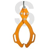 ✅ QUALITATIV HOCHWERTIGE MATERIALIEN: Die Forstzange besteht aus 10 mm dicken gehärteten Stahl mit witterungsbeständiger Pulverbeschichtung in Melonengelb (Farbcode RAL 1028).