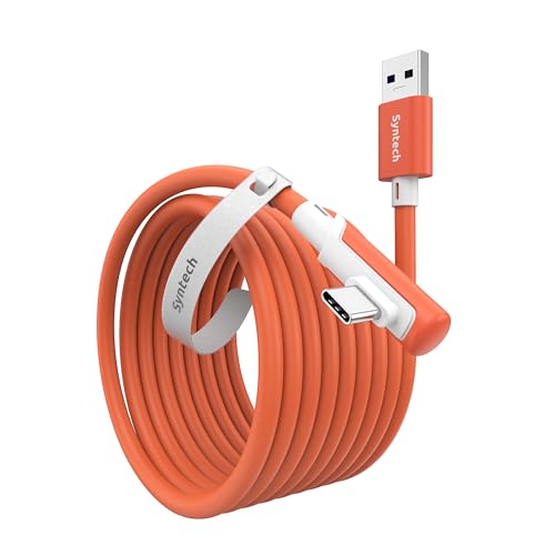 Syntech Link Cable 16FT, USB 3.0 Cable for Meta Quest 3/3S/2, Blood Orange