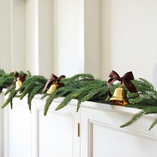 Guirlande de Noël pré-éclairée CHILLSUN, solution déco rapide pour cheminée - 6