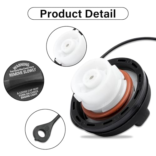Image of Fuel Cap, Gas Cap Replacement 42031AG000 Fits for 2009-2012 Subaru Forester, 2008 2019 2011 2012 Impreza WRX STI Automotive Replacement Fuel Tank Caps 42037FE060 Fuel Filler Cap