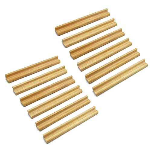 Set de 12 soportes de madera para fichas Scrabble miniatura 2
