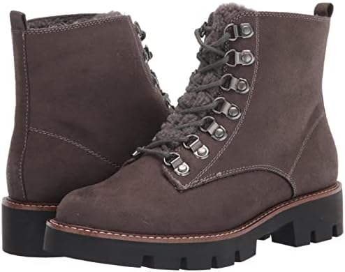 WHITE MOUNTAIN Shoes Women's Great Lace-up Ankle Boot, Charcoal/Suedette, 6.5 M | Image 6