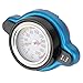 KIMISS Car Radiator Cap Radiator Cover Aluminum Alloy Universal Thermostatic Radiator Cap Water Tank Cover Leakproof with Temperature Gauge (1.3 bar)