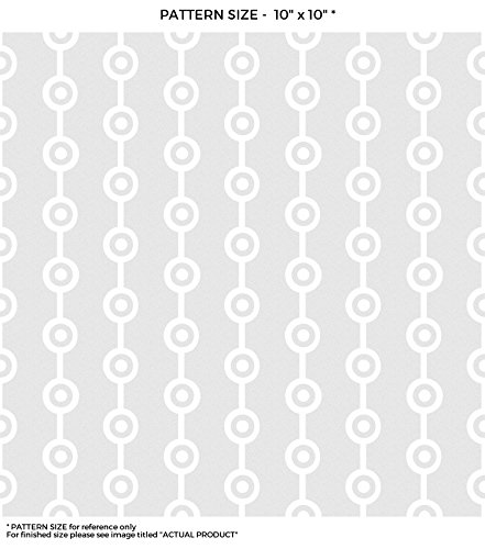 Windowpix 42 x 84 White Circle Peg Pattern Frosted Window Film Privacy Static Cling Film UV Filtering Energy Saving