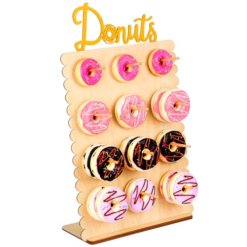 KOYILTD Wooden Donut Wall Display