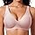 Ganado Reggiseno Senza Ferretto Donna Reggiseni Scollo a V Senza Cuciture Imbottito Comodo Push Up, S, Rosa