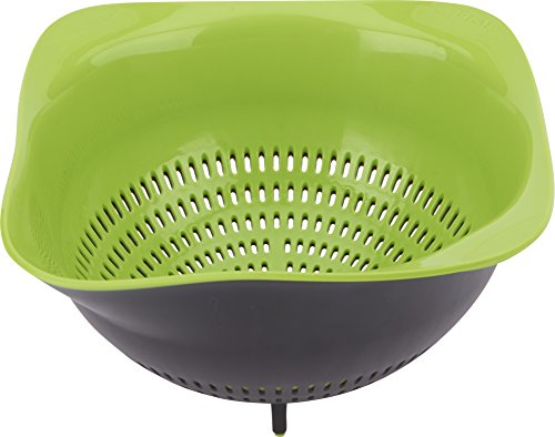 T-fal Ingenio Colander Bowl, 3 quart, Red/Black