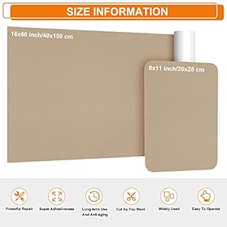 Toppa Pelle Adesiva per Riparazioni Nero, 43x200cm Kit Riparazione Sella Scooter, Ecopelle Adesiva per Divano Autoadesivo, Finta Pelle Adesiva per Sedili Auto, Sedia, Barca, Mobil