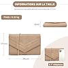Miss Lulu Femme Pochette et Clutches - Sac à Main avec Bandoulière de Chaîne - Damen Crossbody bag pour Cérémonie Mariage #2