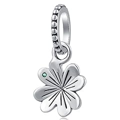 Lucky 4 Leaf Clover Dangle Charm