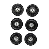 Seilrolle für Fitnessgeräte, 6 Stück, Nylon-Kugellager, Riemenscheibe zum Ersetzen (70 mm)