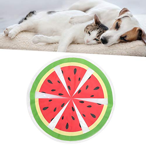 Foldable Dog Cooling Mat, Dog Ice Pad, 14.2in Transparent Travel Summer Cats Dogs Seat for Home Water Cooling Cushion(watermelon) - Image 4