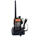 Retevis RT-5RV 2 Way Radio HT Transceiver5W 128CH VHF/UHF 136-174/400-520 MHz VOX Dual Band Dual Frequency FM with Earpiece (1 Pack)