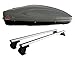 Produktbild G3 MA22H12+AZ03060015 - DACHBOX All-TIME 400 + DACHTRÄGER AUS Aluminium Modell Pacific FÜR Fahrzeuge OHNE RELING