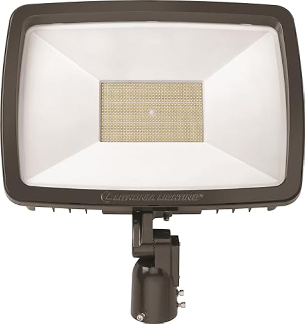 Lithonia Lighting Outdoor TFX4 LED Slipfitter Mount Floodlight in Bronze