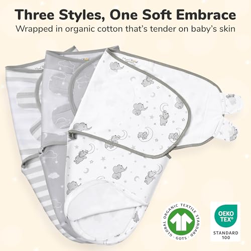 Image of Mama Cheetah Preemie Swaddle Blanket with Zipper, Newborn Swaddle Sack, Baby Swaddles Sleep Sack, Baby Swaddle Wrap for Baby Boy & Baby Girl, 3-Pack
