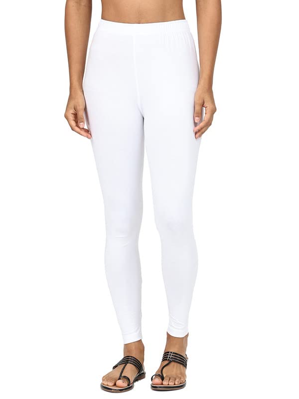 Image of Robinbosky Premium Stretchable Cotton Ankle Legging for Women | Suitable for Formal wear & Casual wear | High-End Elastic Makes The Leggings Squat Proof and Durable for Travel, Yoga, & Workout.