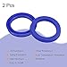MECCANIXITY UHS Radial Shaft Seal 31.5mm ID x 41.5mm OD x 6mm Width PU Oil Seal, Blue Pack of 2
