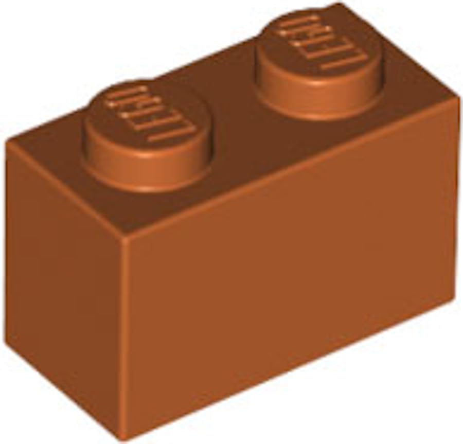 LEGO Building Block 1x2, Part 3004 (Dark Orange, 10, Bricks) โ image 1
