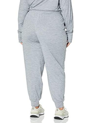 Amazon Essentials Women's Brushed Tech Stretch Jogger Pant (Available In Plus Size), Grey Space Dye, Medium #TOP3