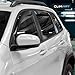 CLIM ART in-Channel Incredibly Durable Rain Guards for Jeep Cherokee 2014-2023, Dark Smoke Car Accessories, Vent Window Visors, Vent Deflector, Original Window Deflectors, 4 pcs - 614031