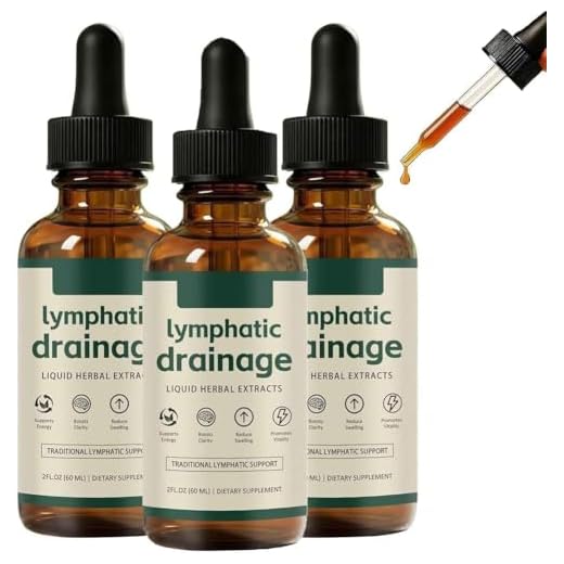 Lote de 3 gotas de drenaje linfático para linforrea, gotas de bienestar linfático, apoyo al sistema linfático, rápido y eficaz, mezclas naturales a base de hierbas, adecuado para mujeres