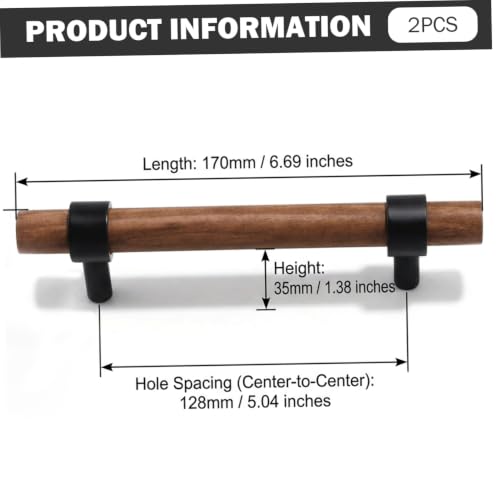 Poignées de tiroir en bois noir mat pour sublimer votre buffet et meubles de cuisine